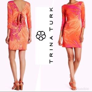 NWT Trina Turk Keyhole Front To Back Jersey Dress